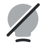 Lamp Slash SVG Icon